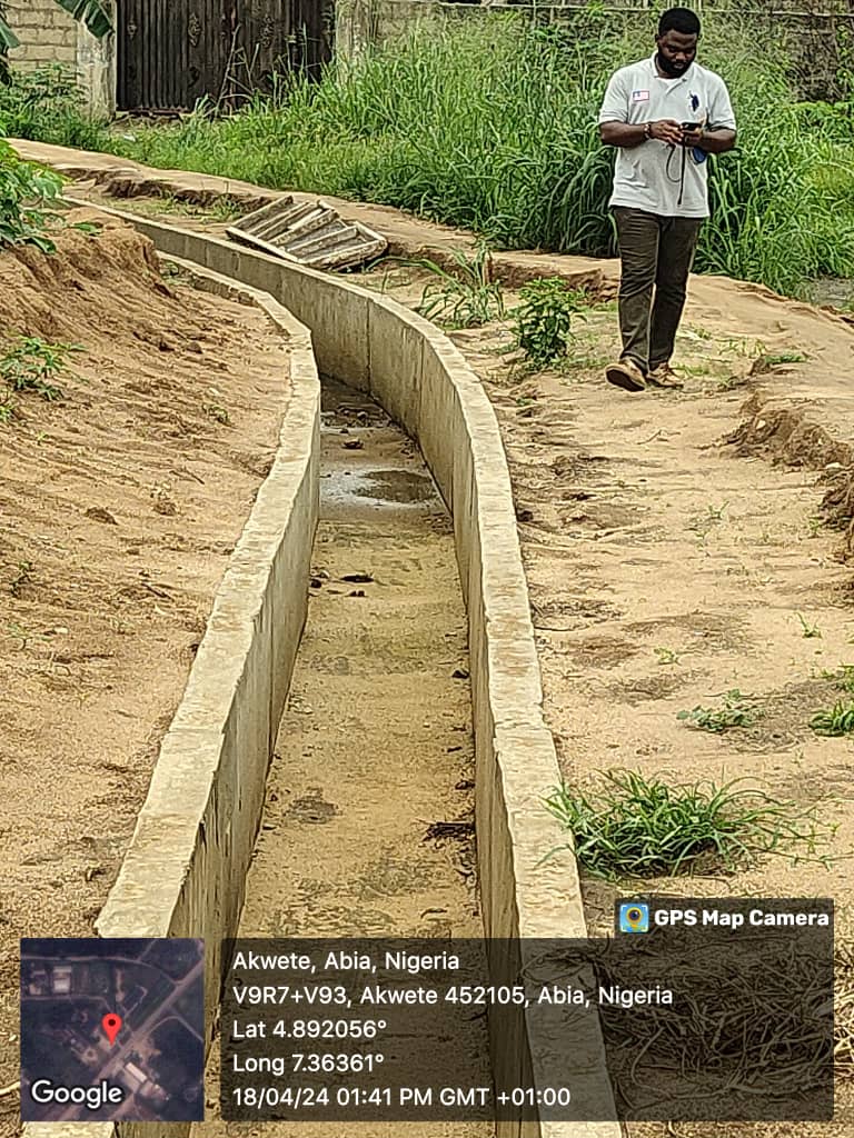 Construction of drainage for NDDC at ukwa east Abia State