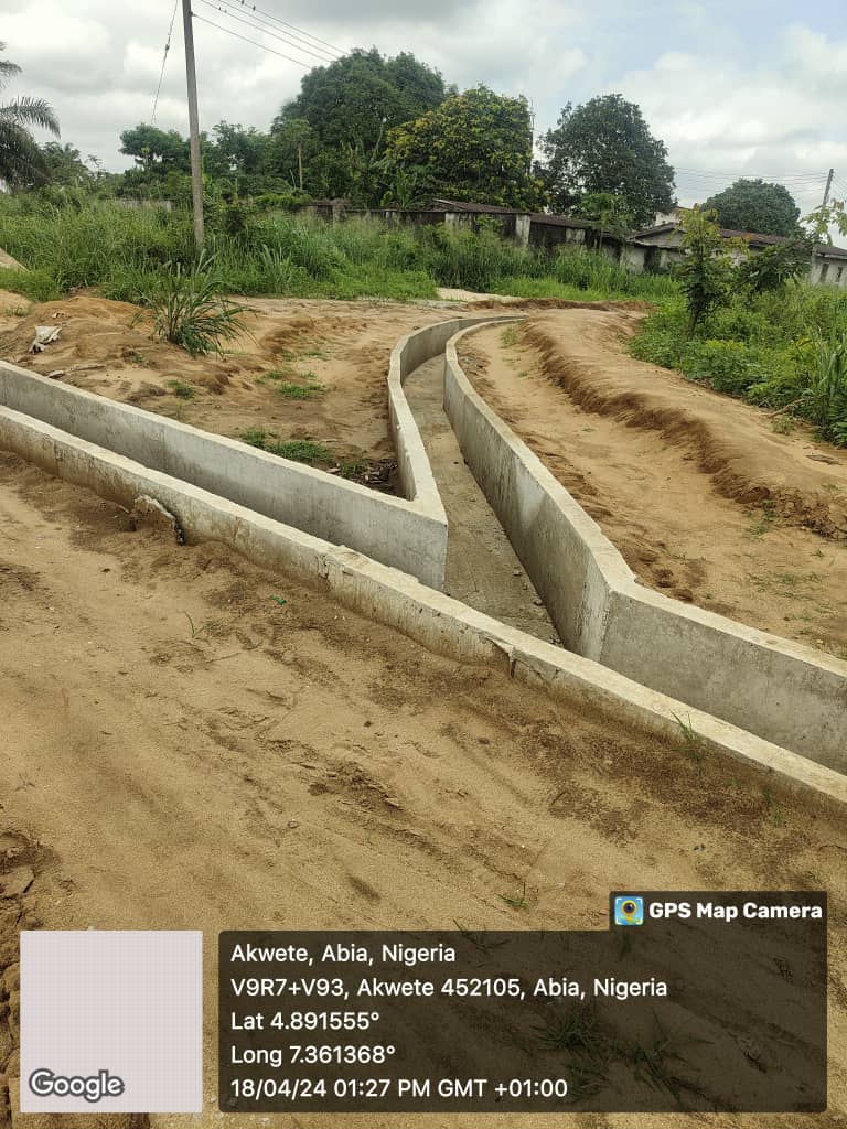 Construction of drainage for NDDC at ukwa east Abia State