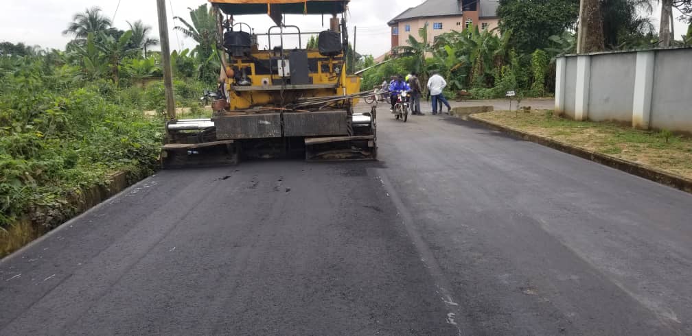 Ashpalt of idoro road, Uyo for Akwa Ibom State government 2010,