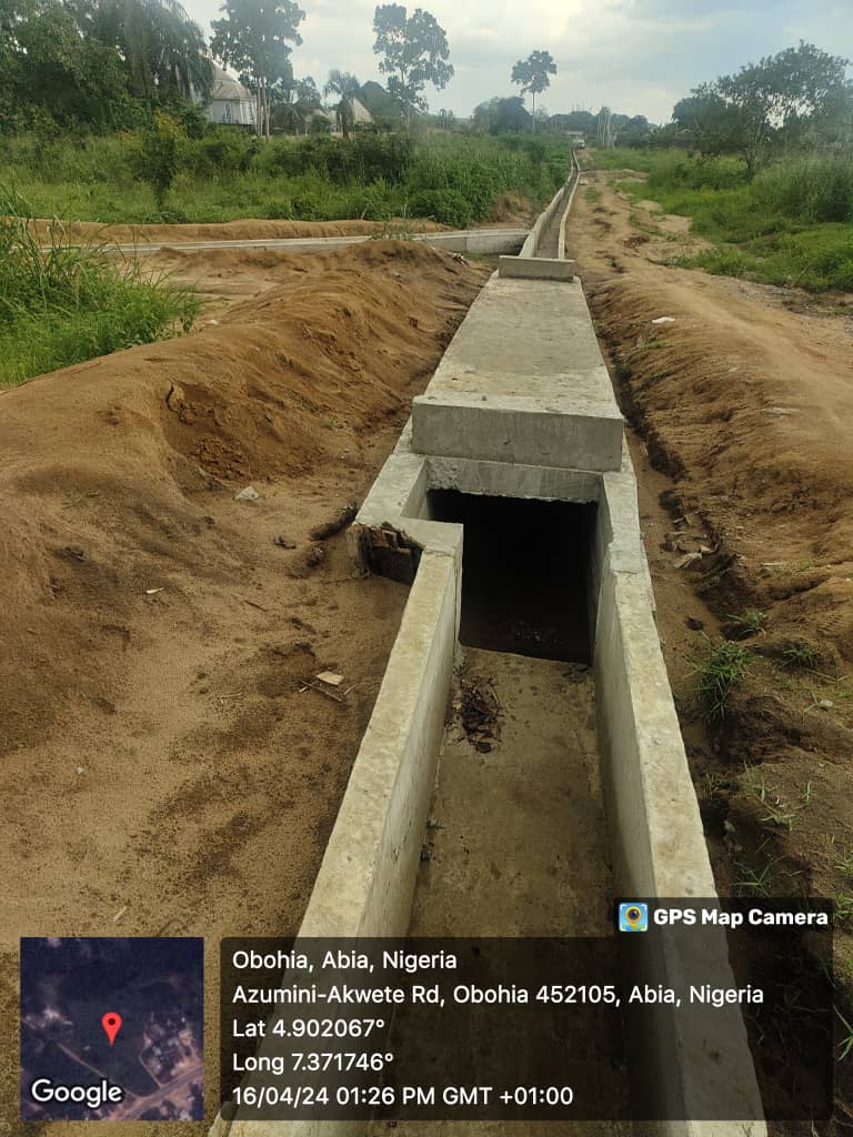Construction of drainage for NDDC at ukwa east Abia State